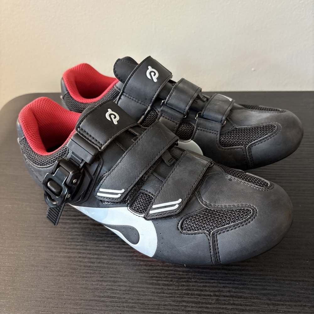 Peloton PL-SH-B-40  Cycling Shoes Black Hook Loop Size 40 M7 W9